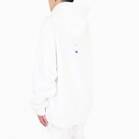 Men Printed Oversized Hoodie - Off White - SM2311168A