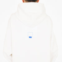 Men Printed Oversized Hoodie - Off White - SM2311168A
