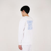 Men Embroidery Oversized Sweatshirt - Off White - SM2311170A