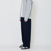 Men Wide Leg Long Jeans - Dark Blue - SM2311177B