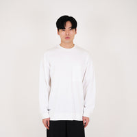 Men Oversized Long Sleeve Top - Off White - SM2312190A