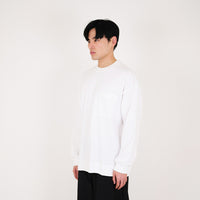 Men Oversized Long Sleeve Top - Off White - SM2312190A