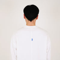 Men Oversized Long Sleeve Top - Off White - SM2312190A