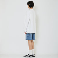 Men Embroidery Oversized Top - Off White - SM2401006A