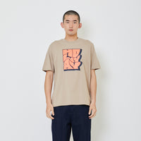 Men Graphic Tee - Khaki - SM2401066B