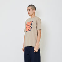 Men Graphic Tee - Khaki - SM2401066B