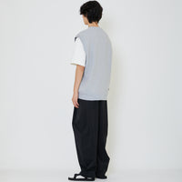 Men Vest Top - Melange Grey - SM2402023A