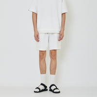 Men Pique Cargo Shorts - Off White - SM2402025A