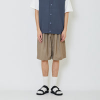 Men Wide Leg Shorts - Khaki - SM2402038A