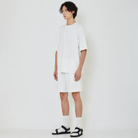 Men Oversized Pique Top - Off White - SM2403045A