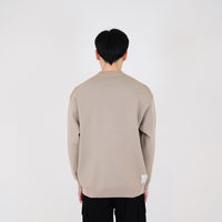 Men Oversized Sweater - Khaki - SM2403049A
