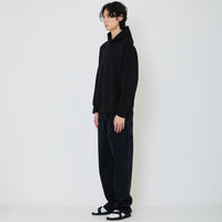 Men Oversized Neoprene Hoodie - Black - SM2403050C