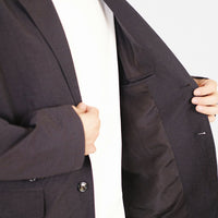 Men Nylon Blazer - Black - SM2403055B