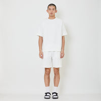 Men Waffle Knit Cargo Shorts - Off White - SM2404111A