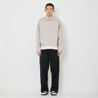 Men Oversized Nylon Shirt - Khaki - SM2405094A