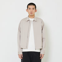 Men Oversized Nylon Shirt - Khaki - SM2405094A