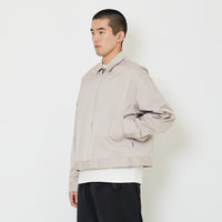 Men Oversized Nylon Shirt - Khaki - SM2405094A