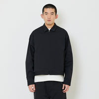 Men Oversized Nylon Shirt - Black - SM2405094B