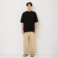 Men Wide Leg Long Pants - Khaki - SM2410199A