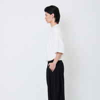 Men Wide Leg Long Pleated Pants - Black - SM2410201B