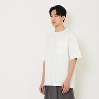 Men Oversized Pocket Tee - Off White - SM2411228A