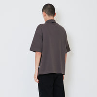 Men Oversized Polo Tee - Grey - SM2412261C