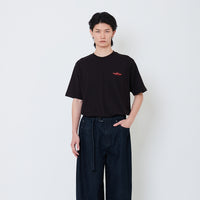 Men Barrel Leg Long Jeans - Dark Blue - SM2501017A