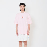 Men Printed Oversized Tee - Pink - SM2502024B