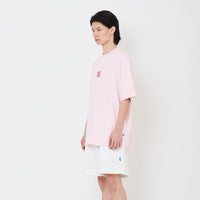 Men Printed Oversized Tee - Pink - SM2502024B