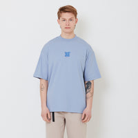 Men Printed Oversized Tee - Violet - SM2502024C