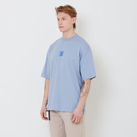 Men Printed Oversized Tee - Violet - SM2502024C