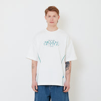Men Oversized Contrast Tee - Off White - SM2502026A