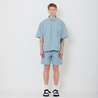 Men Nylon Shorts - Light Blue - SM2502034A