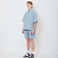 Men Nylon Shorts - Light Blue - SM2502034A