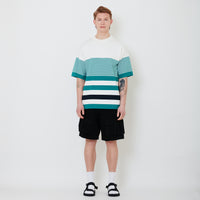 Men Denim Cargo Shorts - Black - SM2502039B
