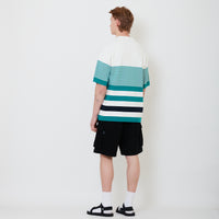 Men Denim Cargo Shorts - Black - SM2502039B
