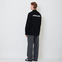 Men Barrel Leg Long Pants - Grey - SM2502042A