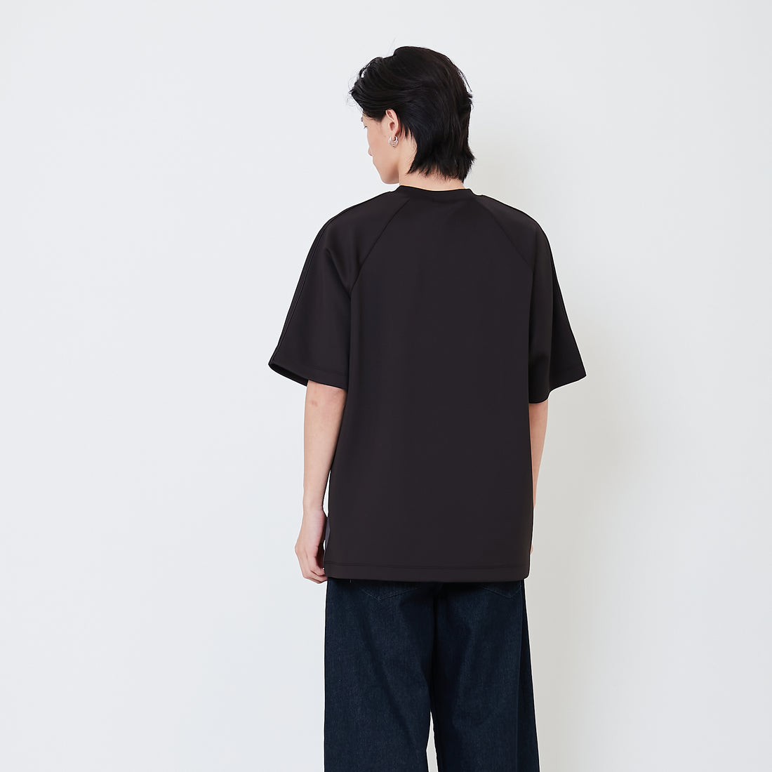 Men Oversized Jersey Tee - Black - SM2503047C