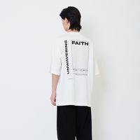 Men Printed Oversized Tee - Off White - SM2503052A