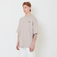 Men Printed Oversized Tee - Stone - SM2503052C