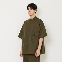 Men Oversized Shirt - Army Green - SM2503055B