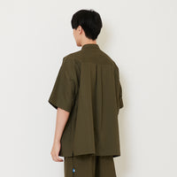Men Oversized Shirt - Army Green - SM2503055B