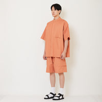 Men Woven Cargo Shorts - Coral - SM2503056A