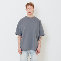 Men Oversized Neoprene Top - Metal - SM2503060C