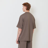Men Oversized Pique Top - Olive - SM2503062C