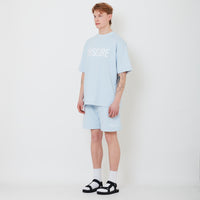 Men Pique Shorts - Light Blue - SM2503063B