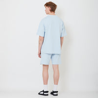 Men Pique Shorts - Light Blue - SM2503063B