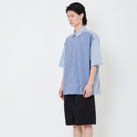 Men Oversized Shirt - Blue - SM2504094A