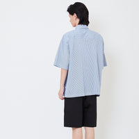 Men Oversized Shirt - Blue - SM2504094A