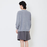 Men Cropped Sweater - Light Grey - SM2504098A